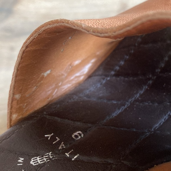 Toscanella Brown Leather Wedges - Picture 6 of 6